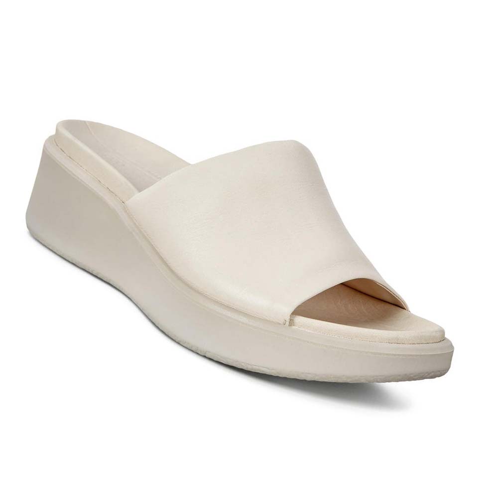 Ecco Flowt Lx Wedge Sandaler Dame Hvite | NO 183SGL